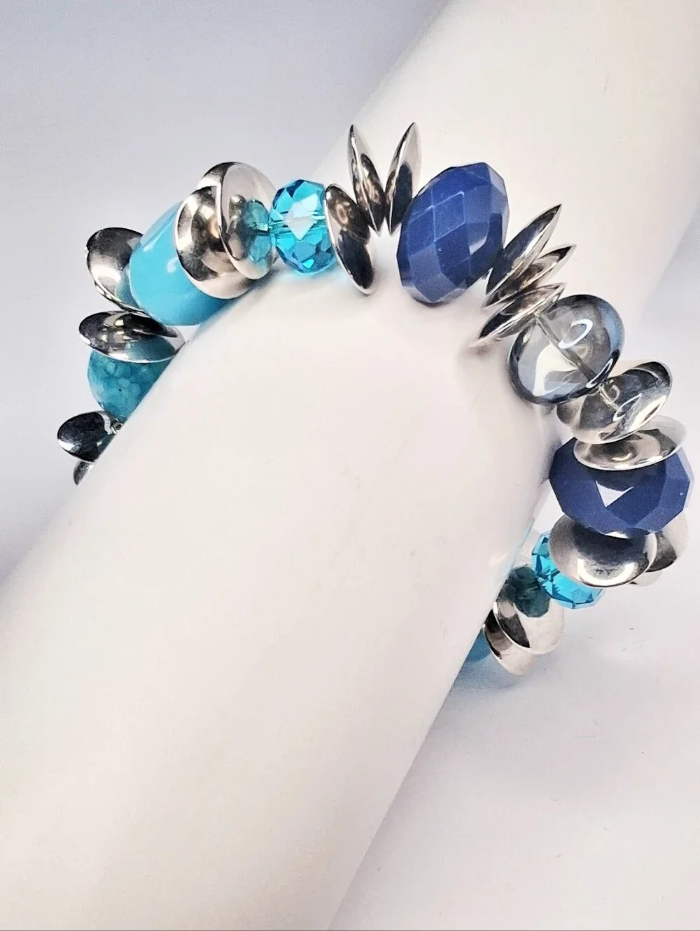 Blue Ocean Saucer-Wave Bracelet